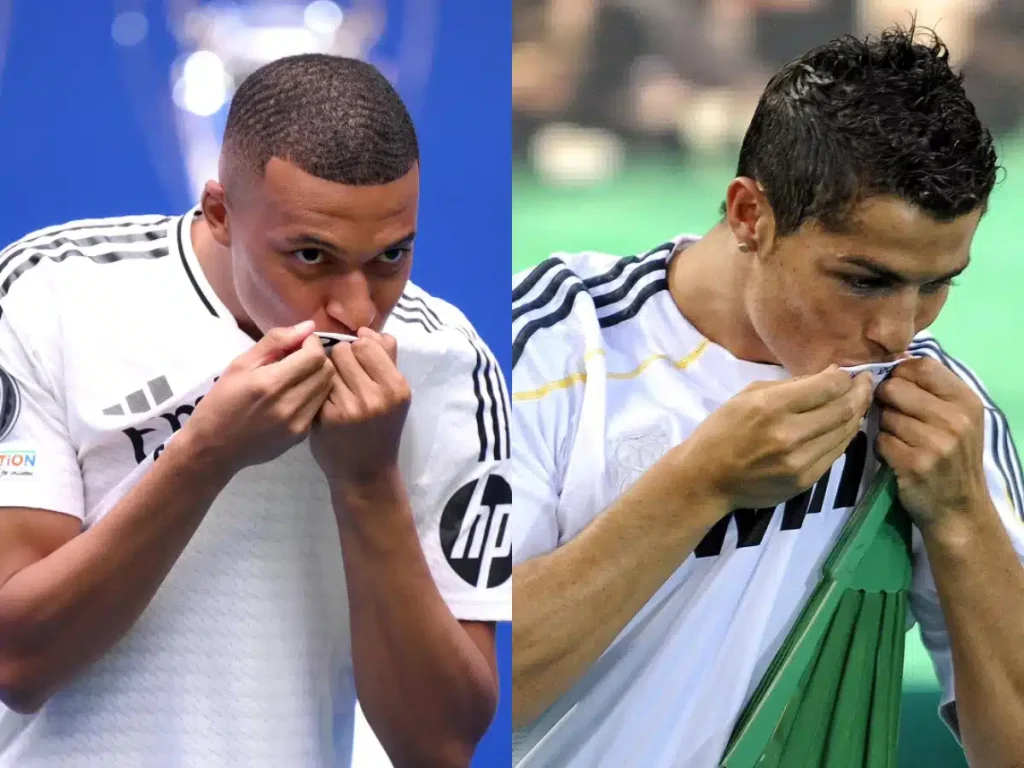 Kylian Mbappé és Cristiano Ronaldo bemutatása
